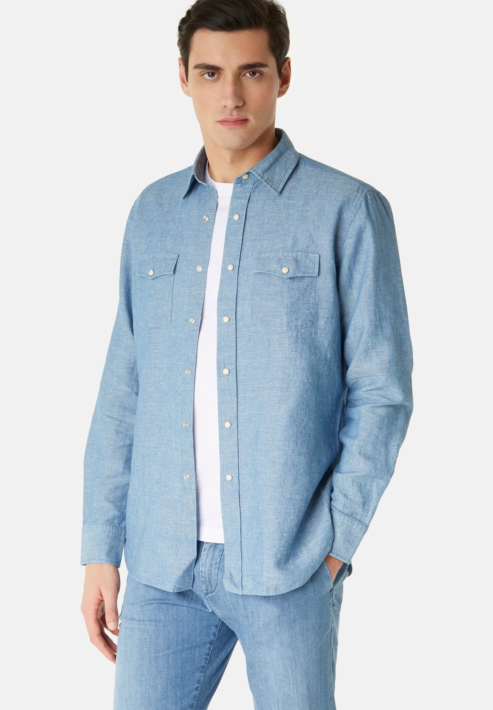 Boggi Milano REGULAR FIT - Camisa - indigo/azul - Zalando.es