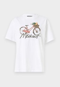 FLOWERS AND BIKES - T-Shirt print - fantasia bianco