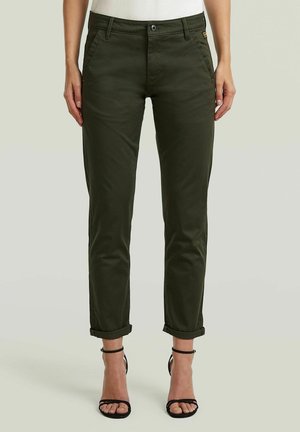 G-STAR KATE BOYFRIEND CHINO - Chino - asfalt