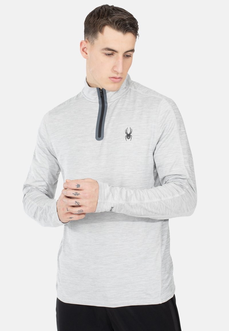 Spyder - LONG SLEEVE - Top s dlouhým rukávem - grey, Zvětšit