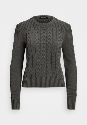 Stickad tröja - grey