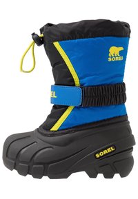 Sorel YOUTH FLURRY - Botas para la nieve - black/super blue