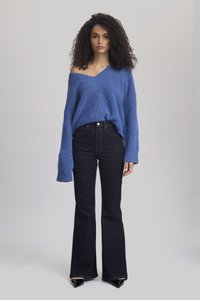 Gestuz ALPHA V NECK - Camisola - blue