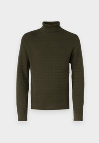 SLHTHEO LS STRUCTURE ROLL NECK - Džemperis - forest night