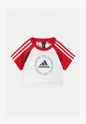 SPORTSWEAR SHORT SLEEVE UNISEX - T-shirt print - white/scarle/legink