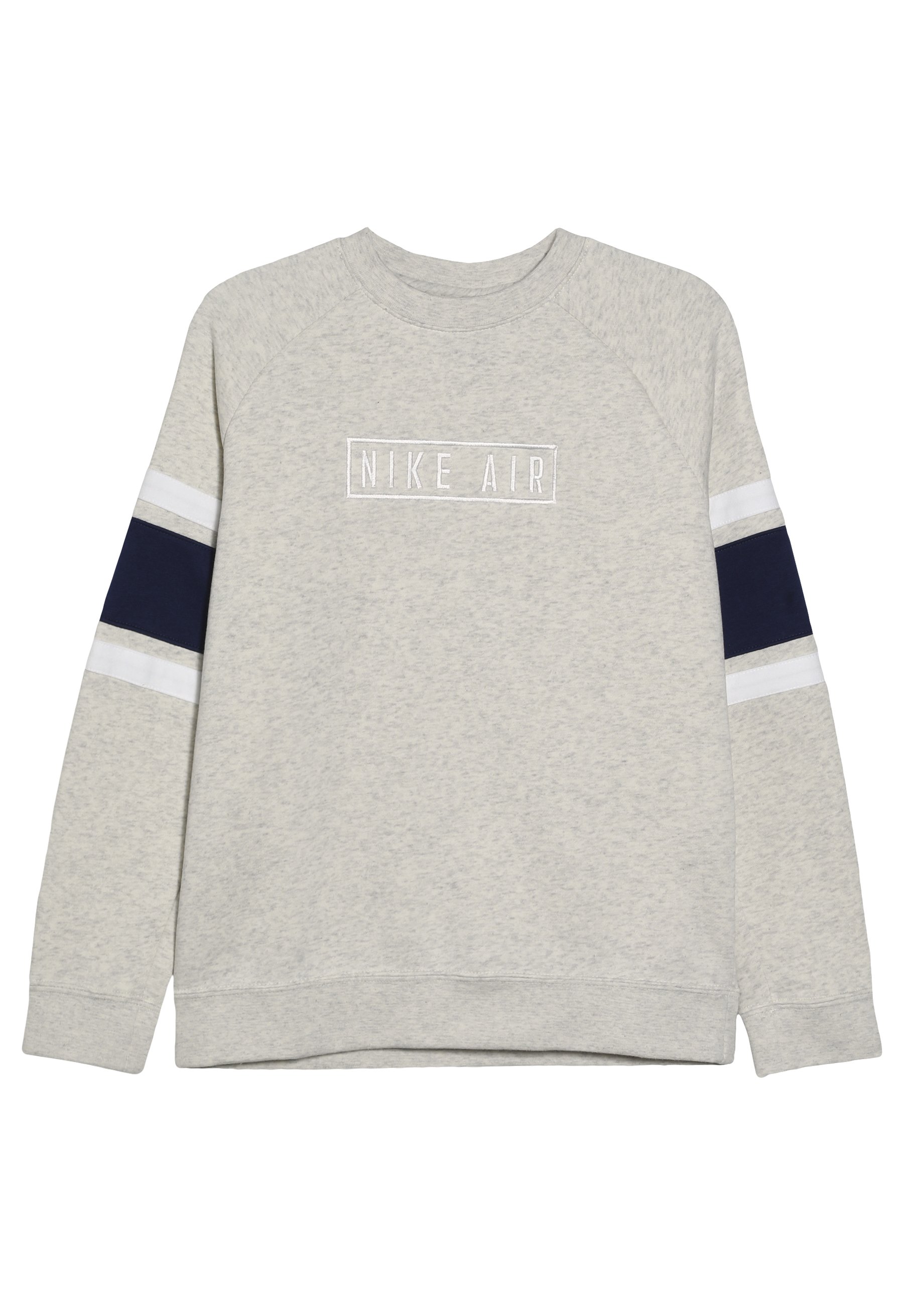 Nike Sportswear AIR CREW Sweatshirt oatmeal heatherblue Nike Sportswear AIR CREW Sweatshirt off white Zalando.at