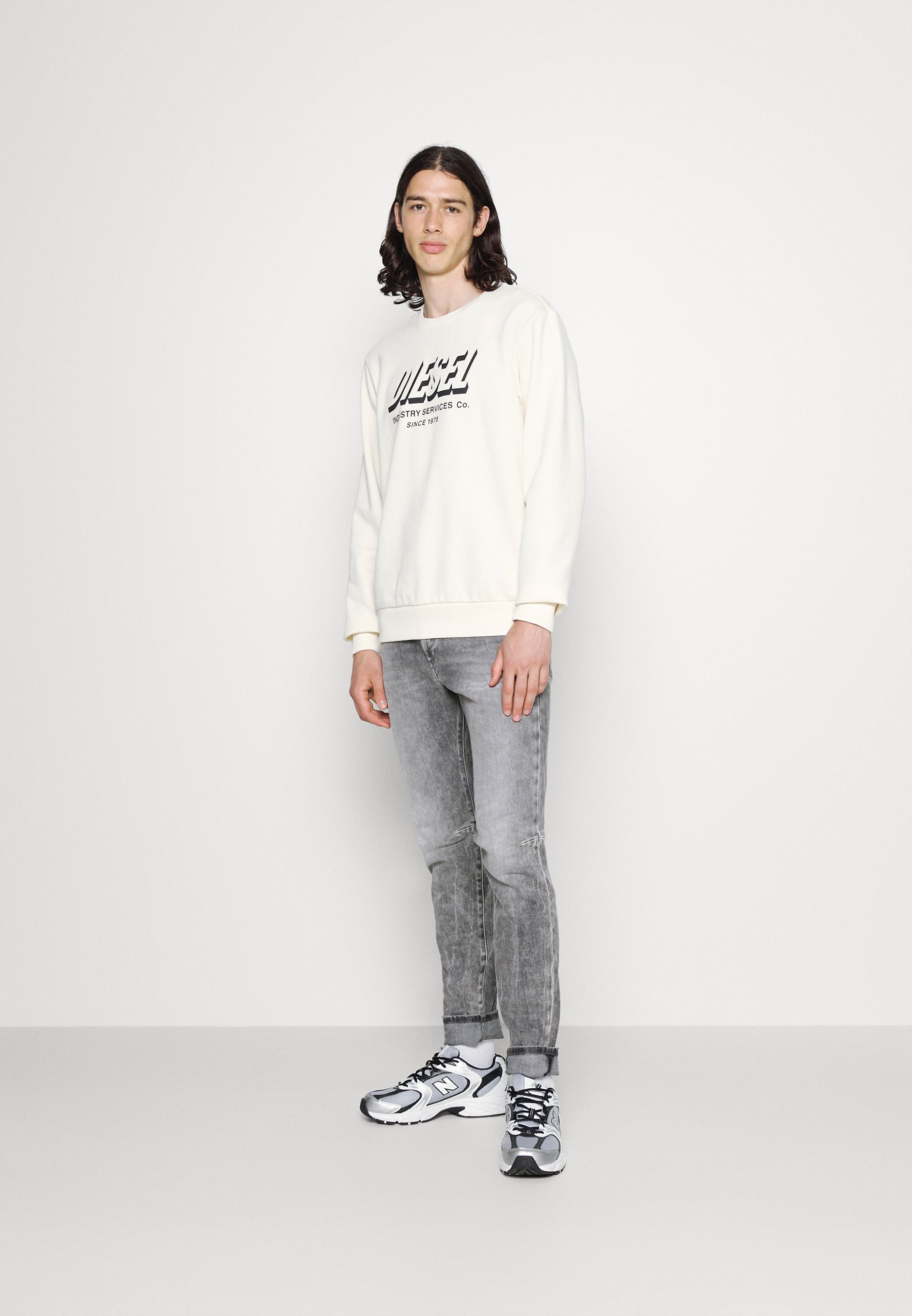 Diesel D-STRUKT-A - Jeans slim fit - grey denim/grigio denim - Zalando.it