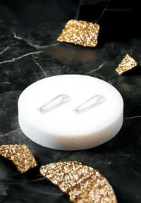 Sofia Milani CURVED - Ohrringe - silver coloured