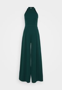 WEDDING LEILA HALTER NECK WIDE LEG JUMPSUIT - Jumpsuit - forest green