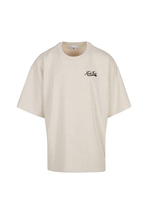 Karl Kani, SIGNATURE HEAVY BOXY DINER  - T-shirts print - vanilla melange