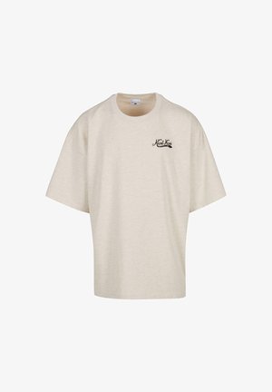 Karl Kani, SIGNATURE HEAVY BOXY DINER - T-shirts print - vanilla melange