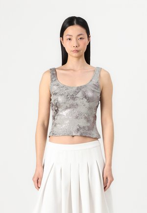 NMFILA O NECK TANK - Tops - ghost gray/silver