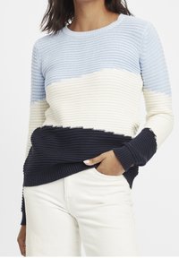 Oxmo Strickpullover - blue denim