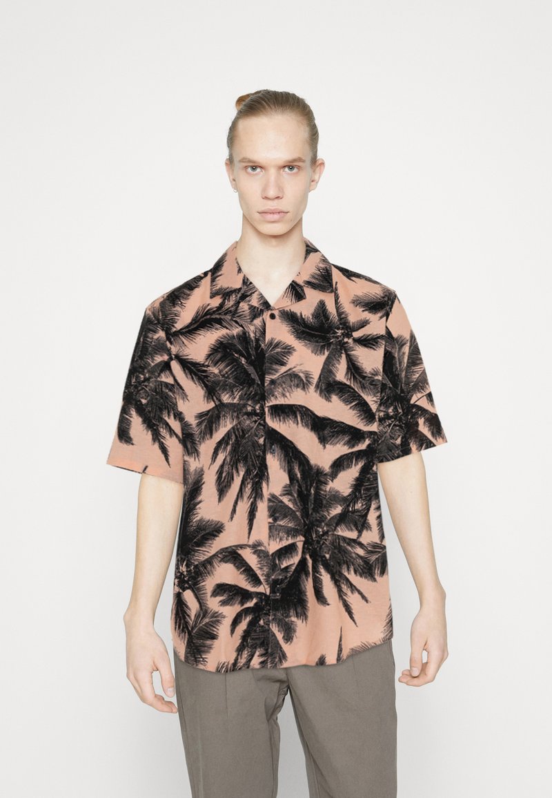 ONLY & SONS crochet shirt in brown