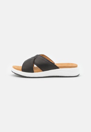 Caprice Mules - black