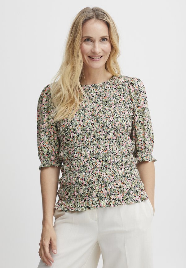 FRMALU - Blouse - camellia rose mix aop a
