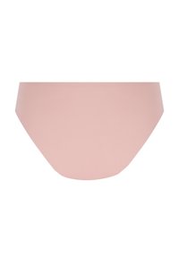 Slip bikini in cotone rosa seamless, con una texture liscia e un taglio standard, caratterizzato da un design semplice senza ulteriori motivi o dettagli.