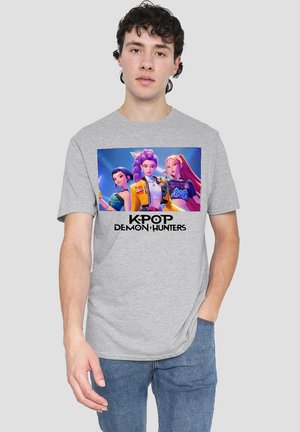 K-POP DEMON HUNTERS - HEROIC HUNTRIX - Print T-shirt - mottled grey