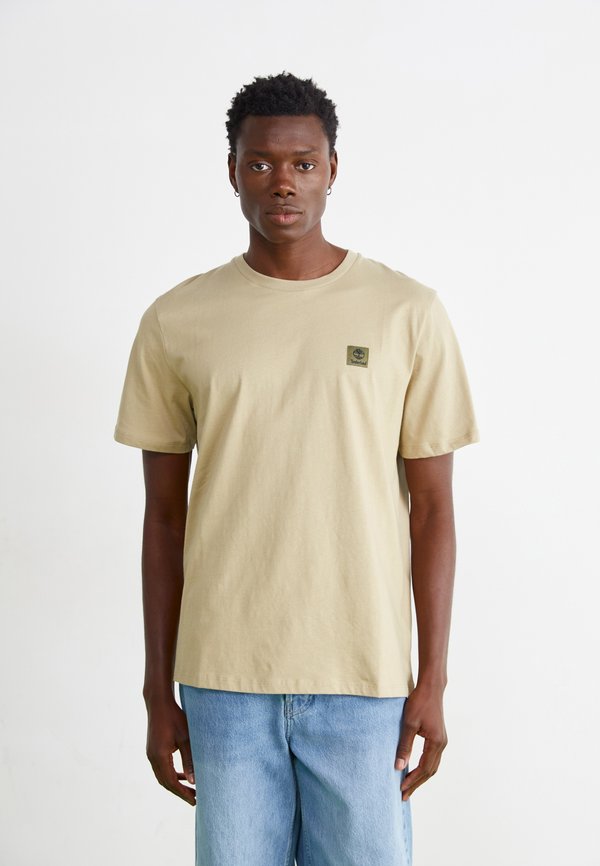 SHORT SLEEVE BADGE TEE - Basic T-shirt - lemon pepper