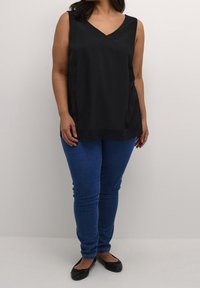 Kaffe Curve Blus - mottled black