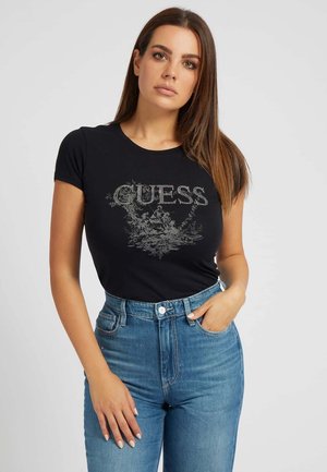 Print T-shirt - schwarz