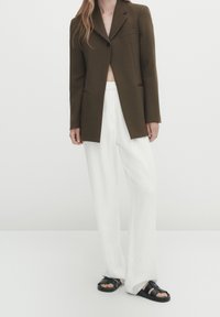Massimo Dutti Halflange jas - khaki