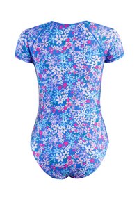 Cupshe PRINTED FRONT ZIPPER - Maillot de bain - blue