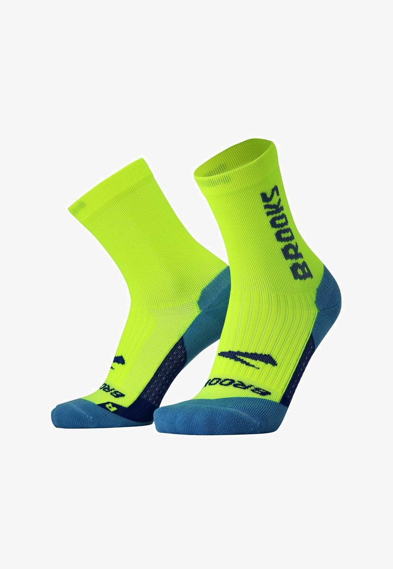 Brooks GHOST CREW - Sporta zeķes - neon yellow br crew