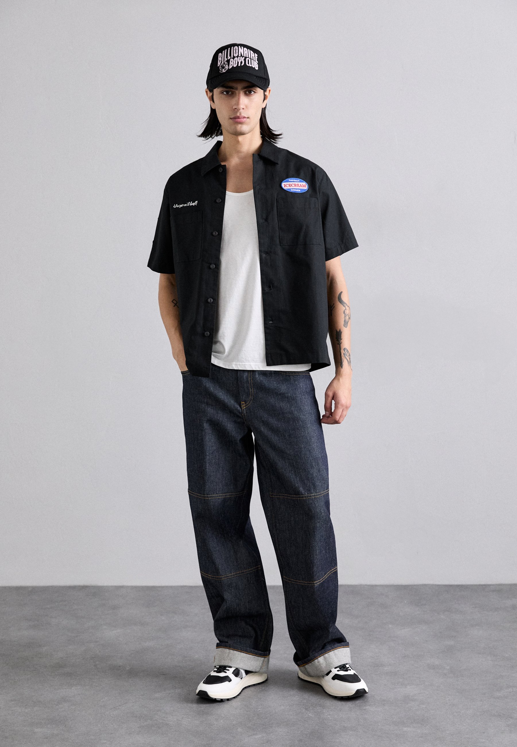 Icecream SHORT SLEEVE PATCH WORK - Shirt - black - Zalando.co.uk