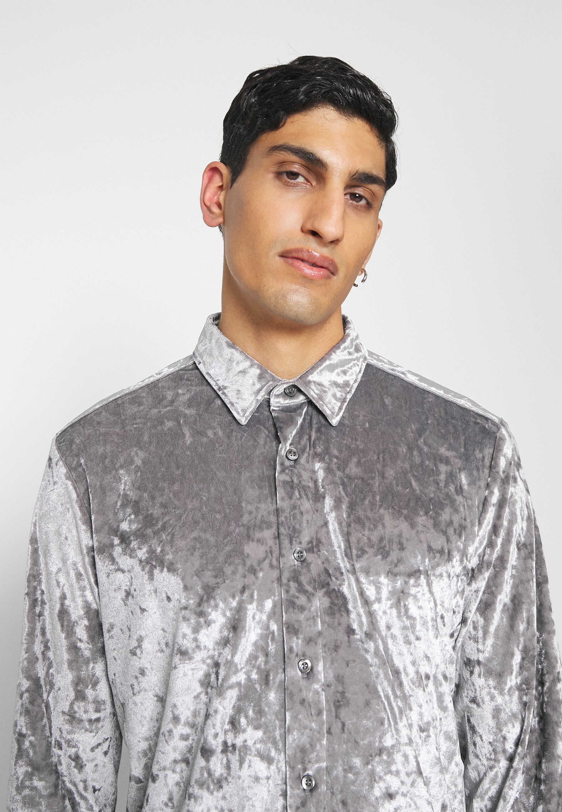 silver grey mens shirts