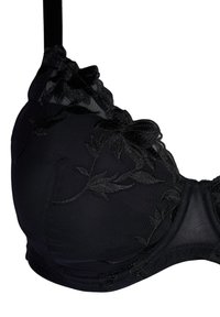Devoted By Zizzi GEPOLSTERTE MIT STICKEREI - Beugel BH - black