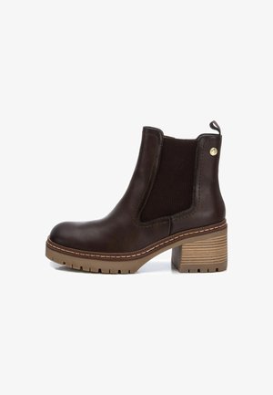 XTI Botines con plataforma - brown