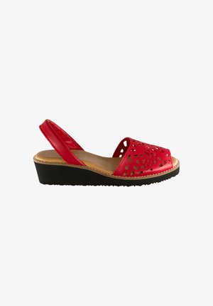 BDA, MENORQUINA SEVILLAS - Sandalias con plataforma - rojo
