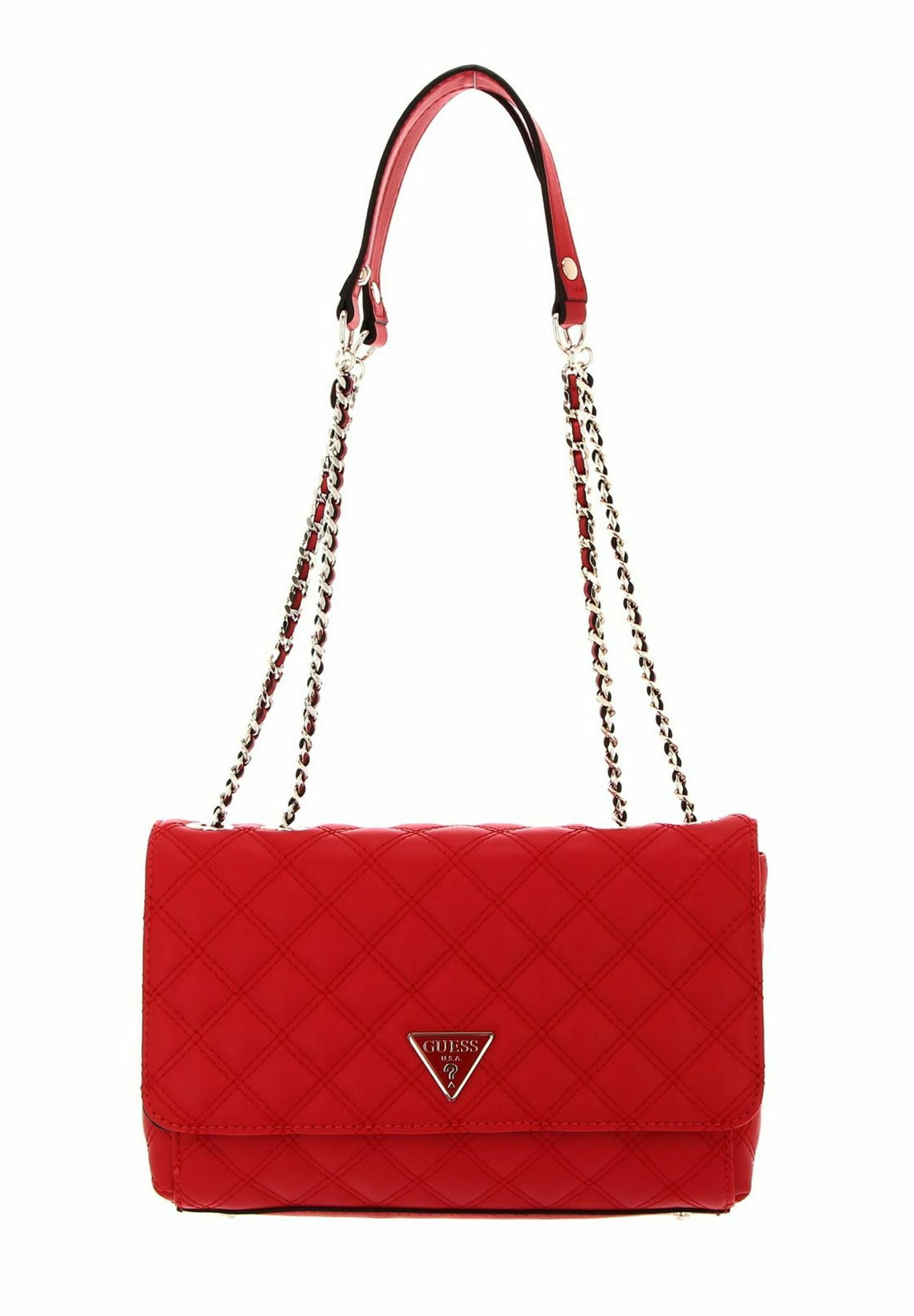 Handbag Sac Guess MatelassÃ© Rose Sac Guess Rouge