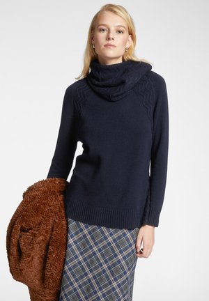 Elena Mirò CON COLLO STACCABILE - Maglione - blu