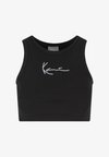 SMALL SIGNATURE ESSENTIAL RACER - Débardeur - black