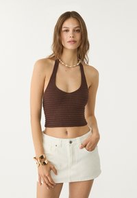 Stradivarius - D62 SKORT  - Shorts - white Thumbnail Image 1