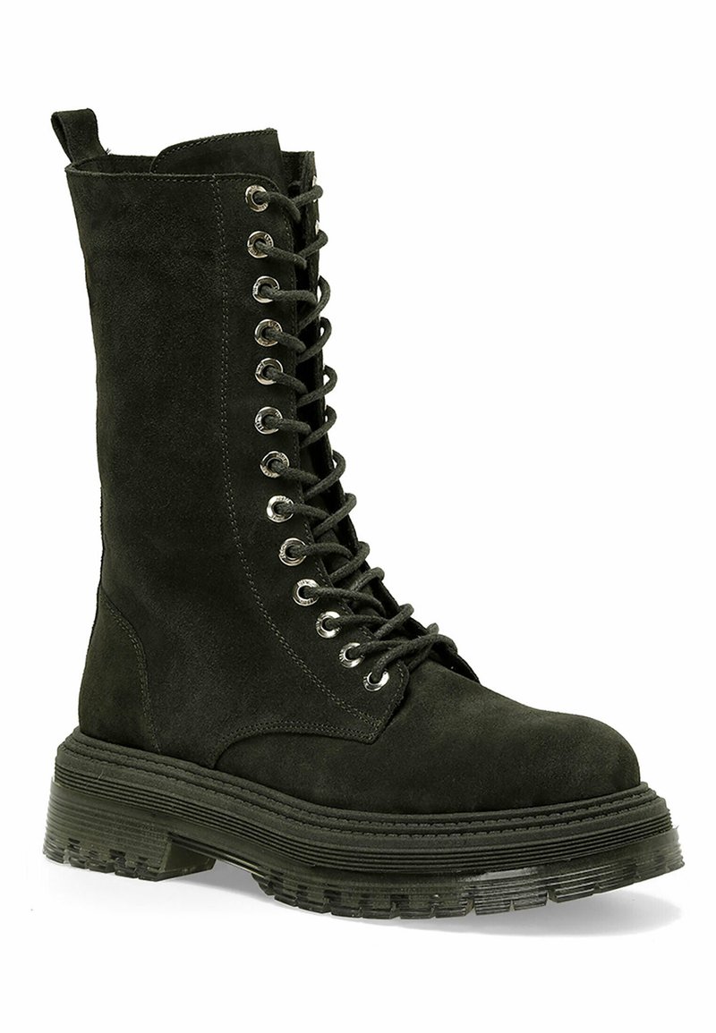 Nine West MILITARY PORE2 3PR Botines con plataforma green