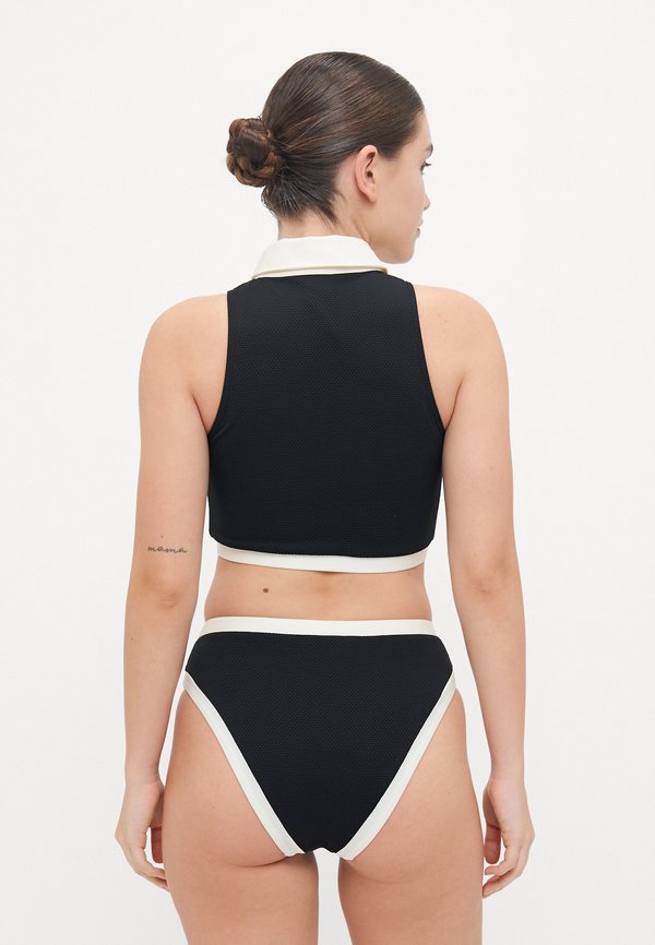 MONOCHROME HIGH WAIST BOTTOM - Bikini bottoms4