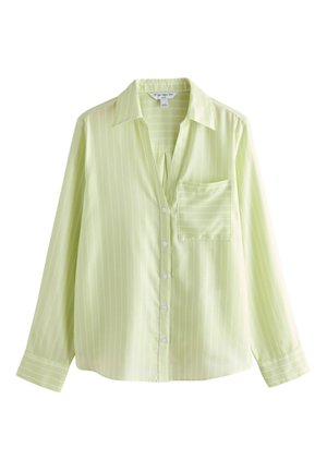 Next, REGULAR FIT - SOFT RELAXED LONG SLEEVE SHIRT  . - Blouse - green white stripe