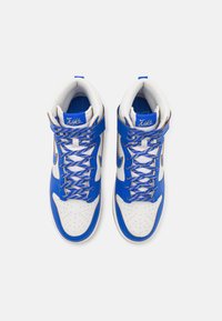 Nike Sportswear DUNK RETRO SE - Høye joggesko - phantom/racer blue/pale ivory/gum yellow/obsidian