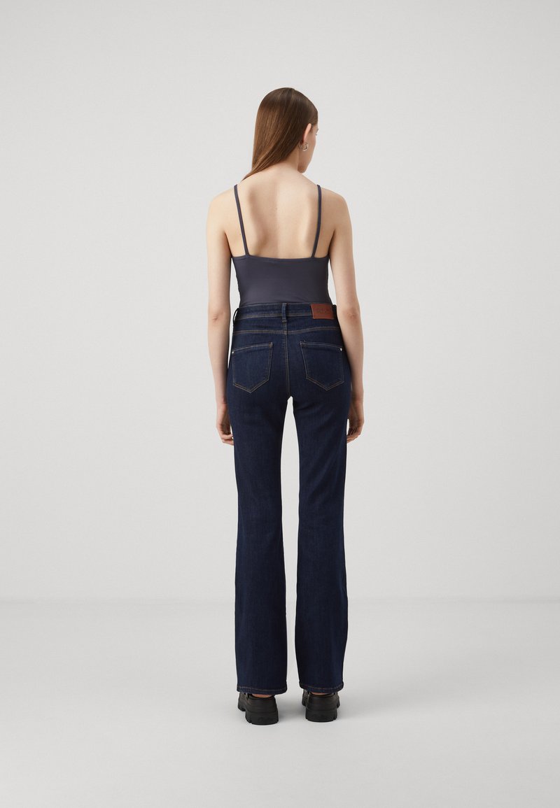 ONLY ONLWAUW MID FLARED ZIP CUT - Bootcut Jeans - Medium Blue Denim On321n279 K11