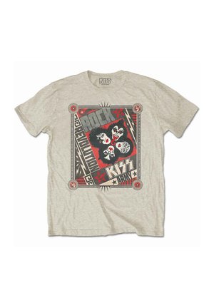 KISS ROCK REVOLUTION - Print T-shirt - sand