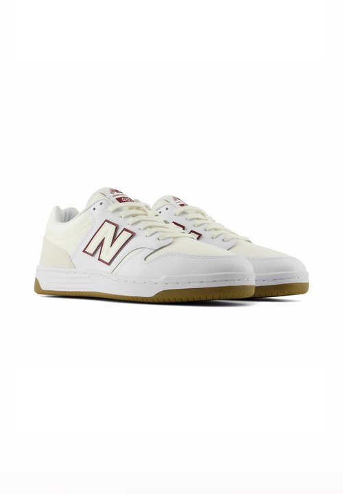 New Balance Zapatilla Casual Unisex 480 Blanco / Rojo — foto 2