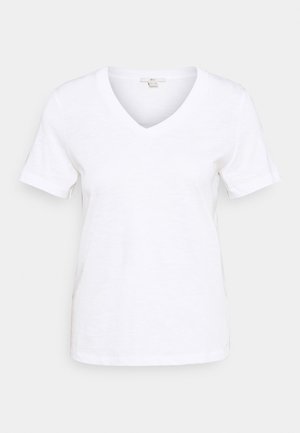 VNECK TEE - Jednoduché triko - white
