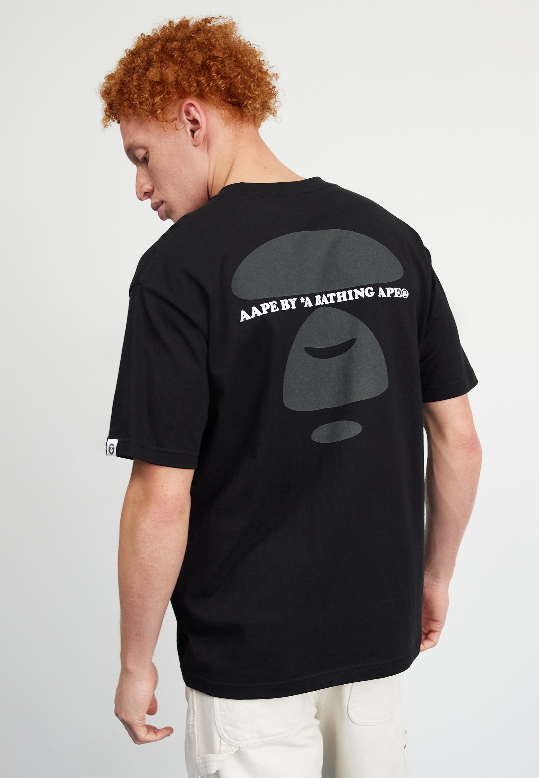 Aape T Shirt Ape AAPE BY *A BATHING APE® Logo T-shirt Black FARFETCH