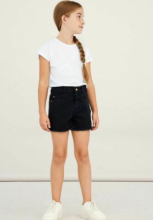 NKFRANDI DNMTAYA - Denim shorts - black denim