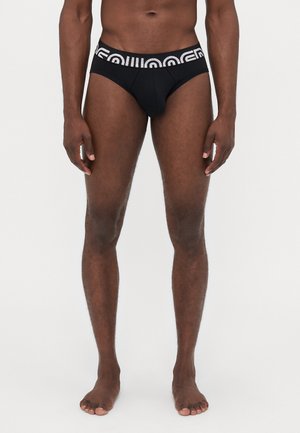 BRIEF - Briefs - black/silver-coloured