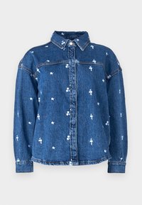 VMHAYDEN OVERSIZED SHIRT - Paitapusero - dark blue denim