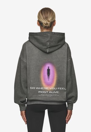 Pegador LUI SPRAYED OVERSIZED - Sweatshirt - oil dyed deep grey